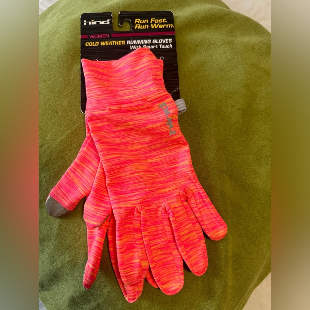 Hind Women's Pink Cold Weather Running Gloves